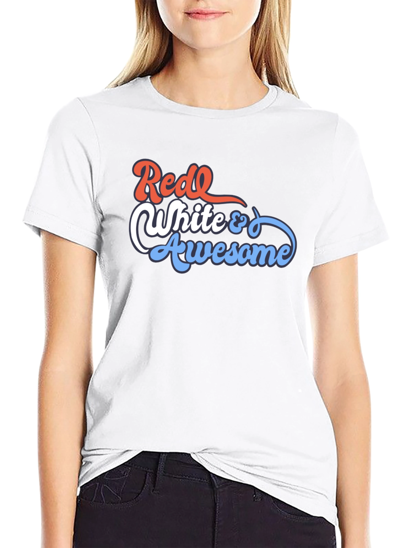 Red White & Awesome Graphic Tee