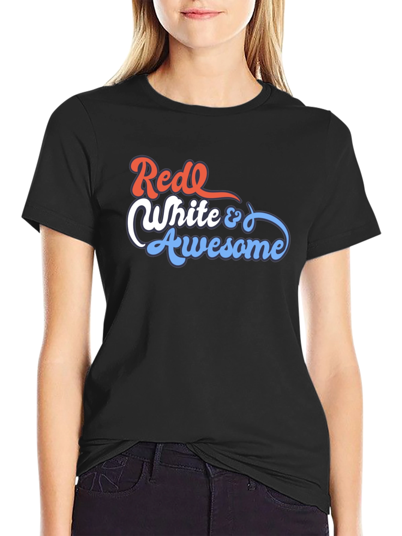 Red White & Awesome Graphic Tee