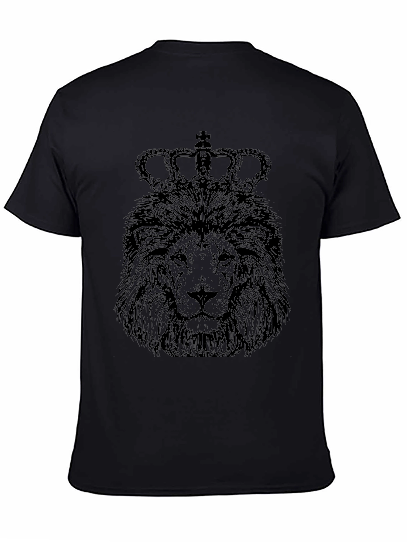 Lion King Graphic Tee - Black Crew Neck