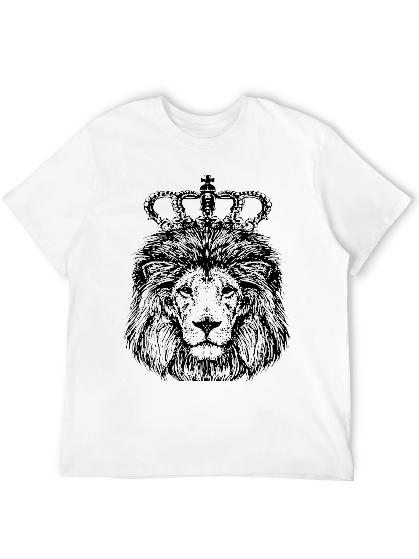 Lion King Graphic Tee - Black Crew Neck