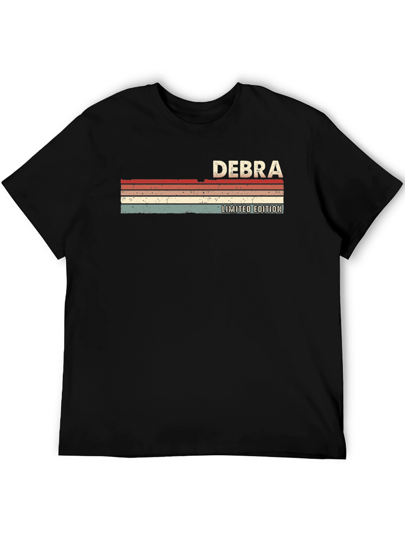 Debra Limited Edition Retro Style Black T-Shirt