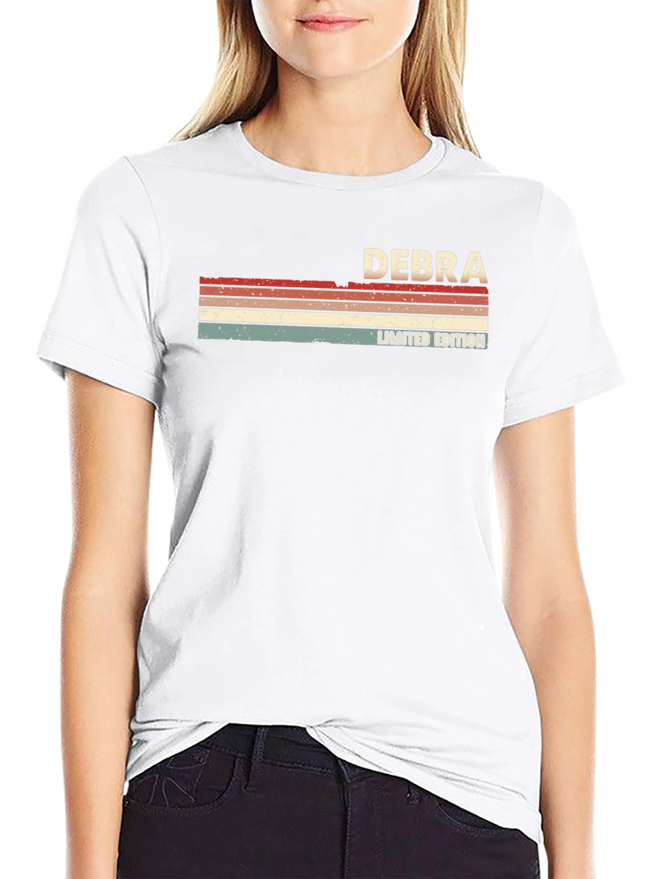 Debra Limited Edition Retro Style Black T-Shirt