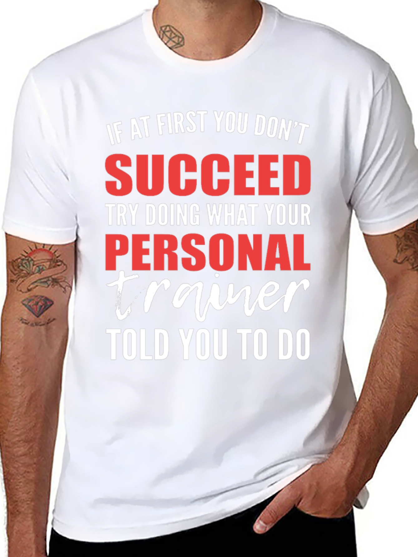 Personal Trainer Gym T-Shirt - Motivational Fitness Tee