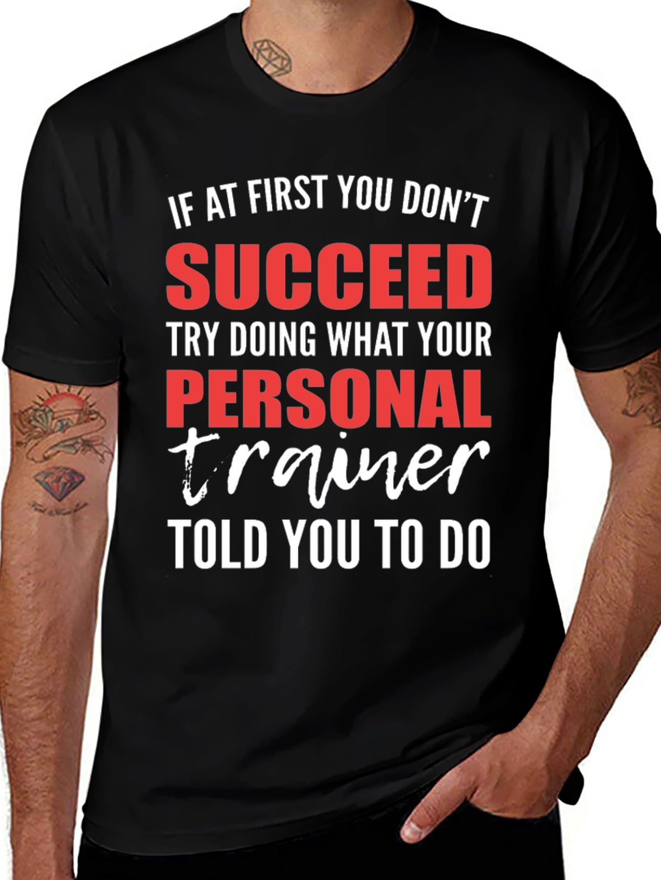 Personal Trainer Gym T-Shirt - Motivational Fitness Tee