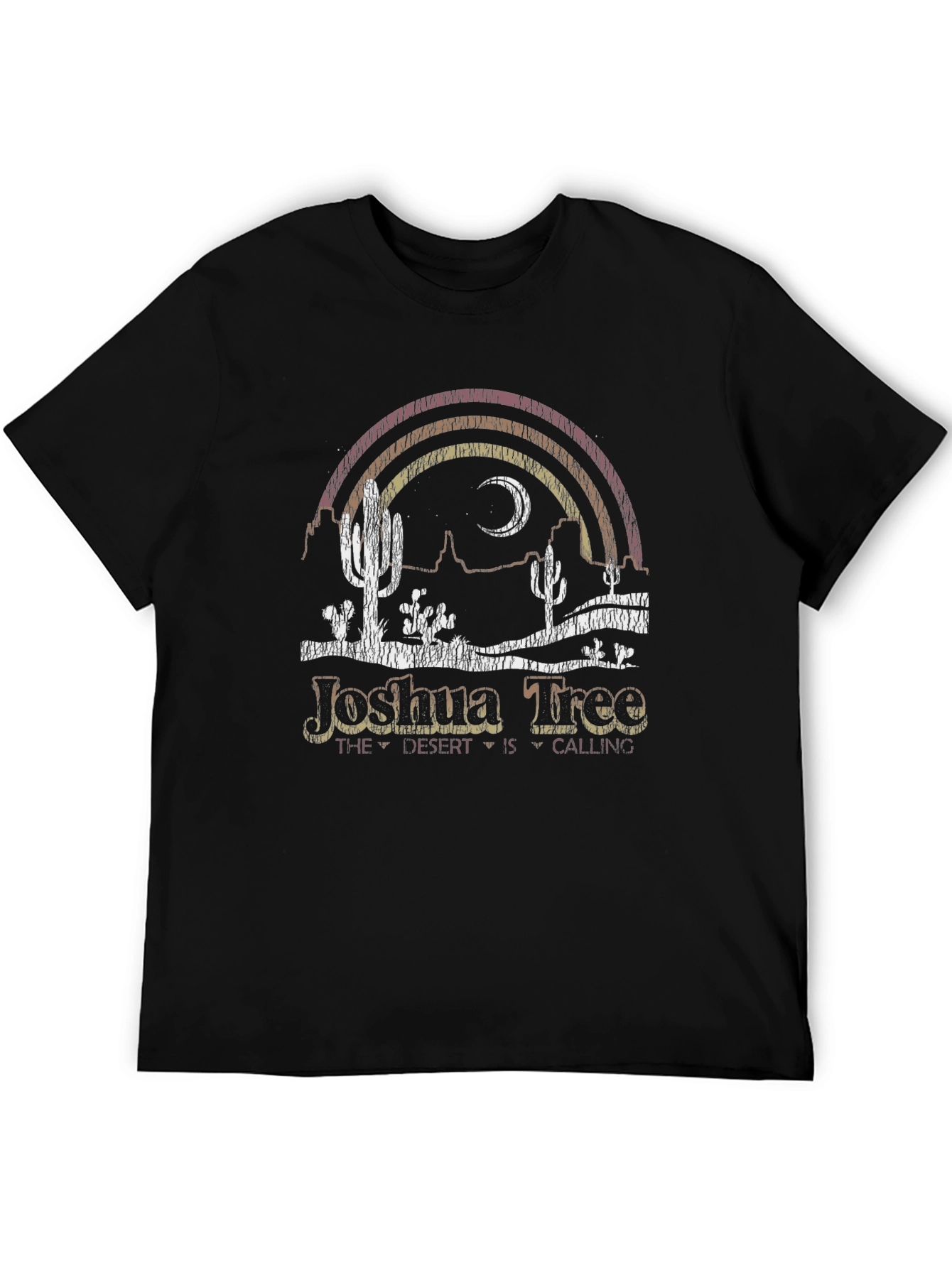 Joshua Tree Desert Calling Black T-Shirt
