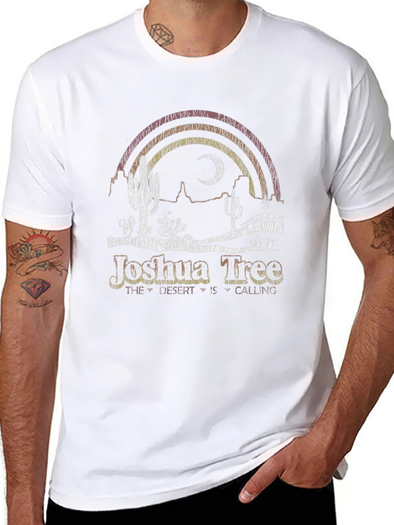 Joshua Tree Desert Calling Black T-Shirt