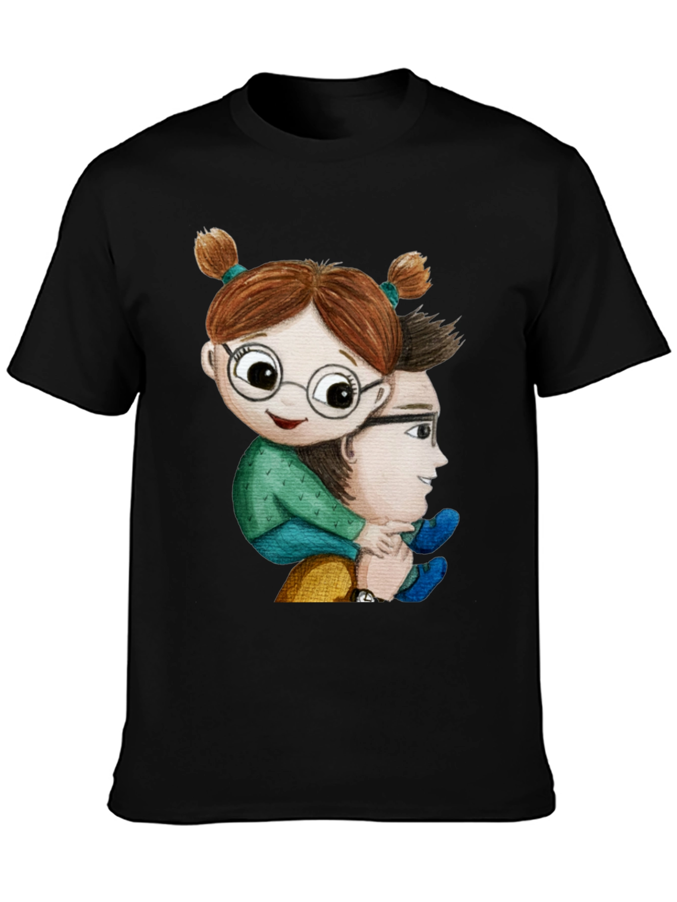 Dad & Daughter Graphic Tee - Piggyback Ride