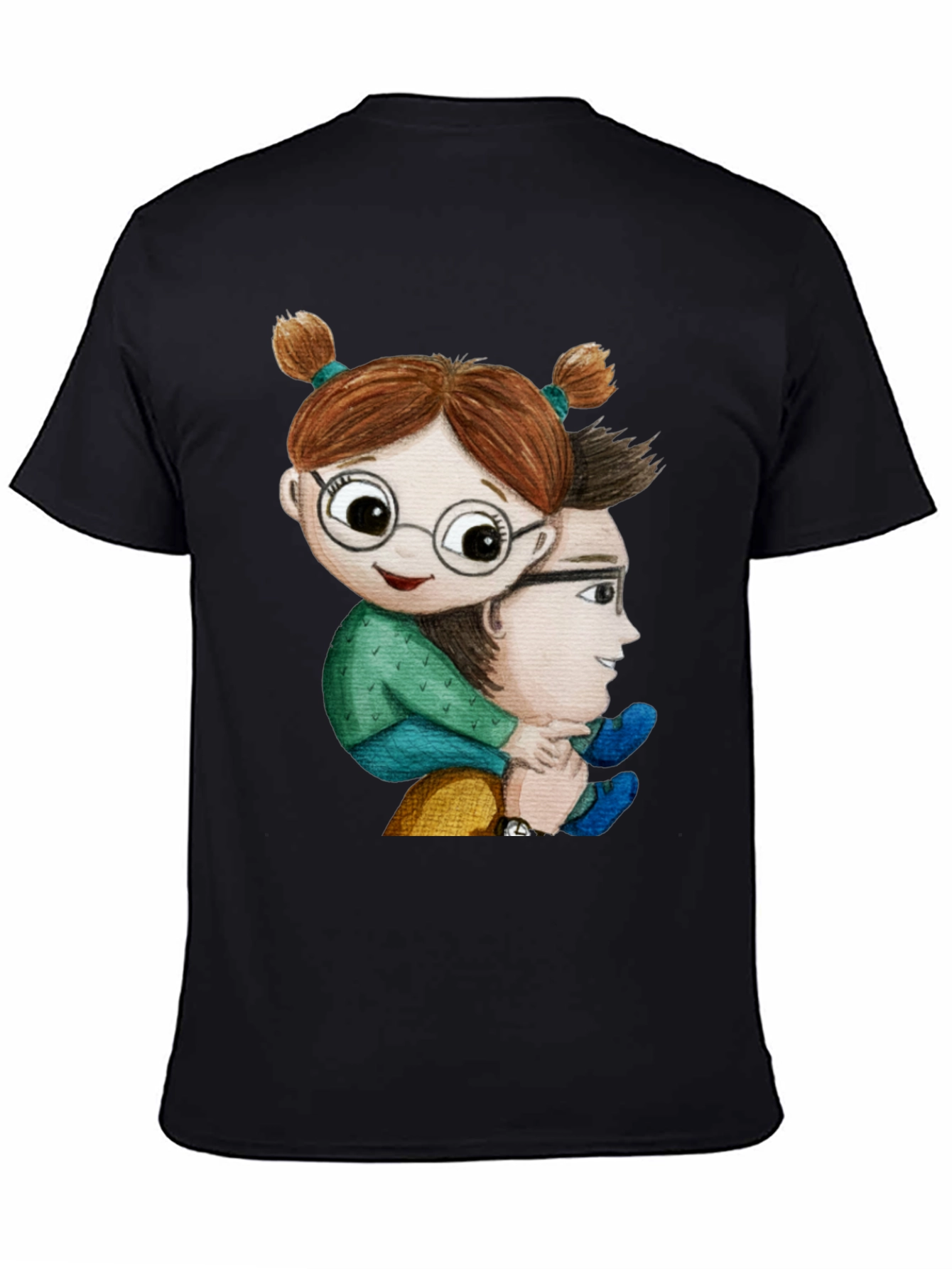 Dad & Daughter Graphic Tee - Piggyback Ride