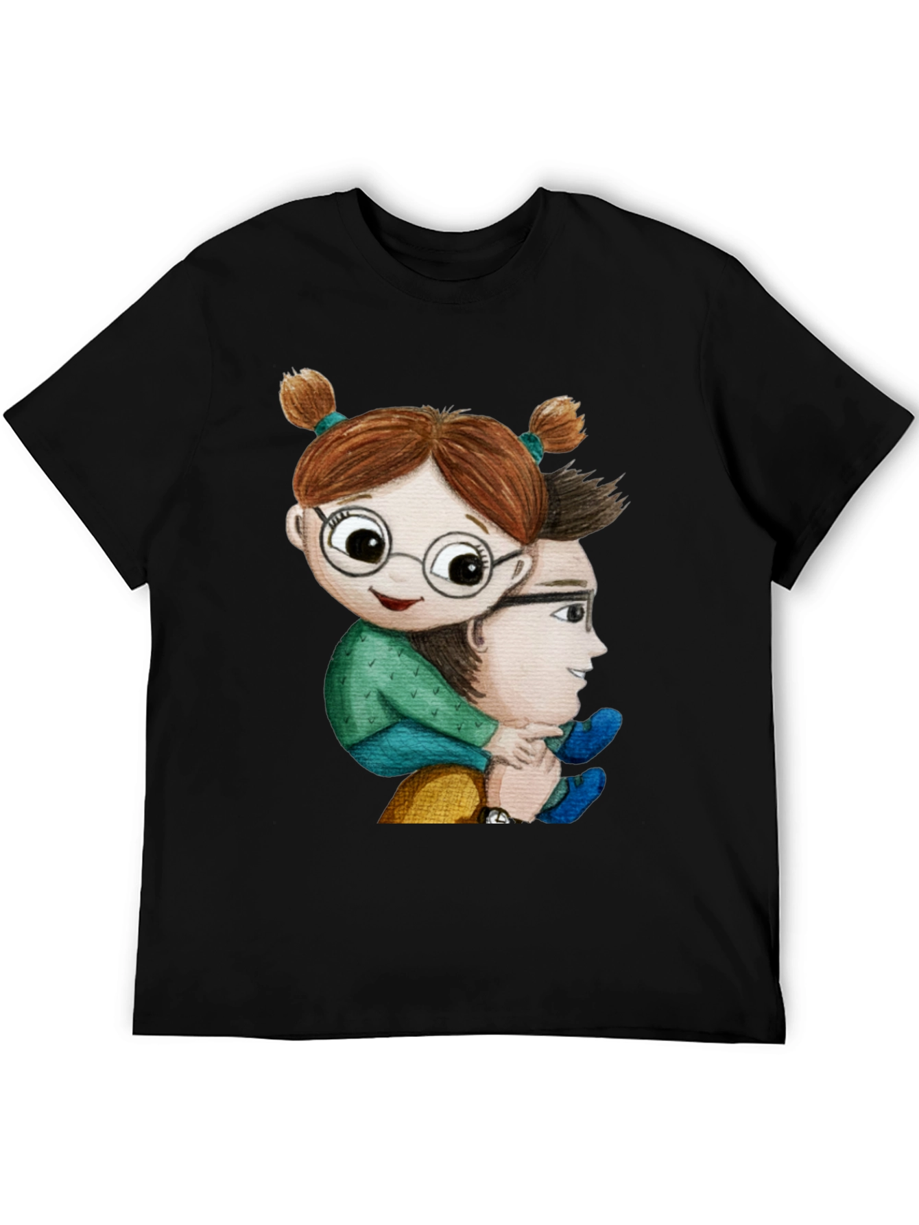 Dad & Daughter Graphic Tee - Piggyback Ride