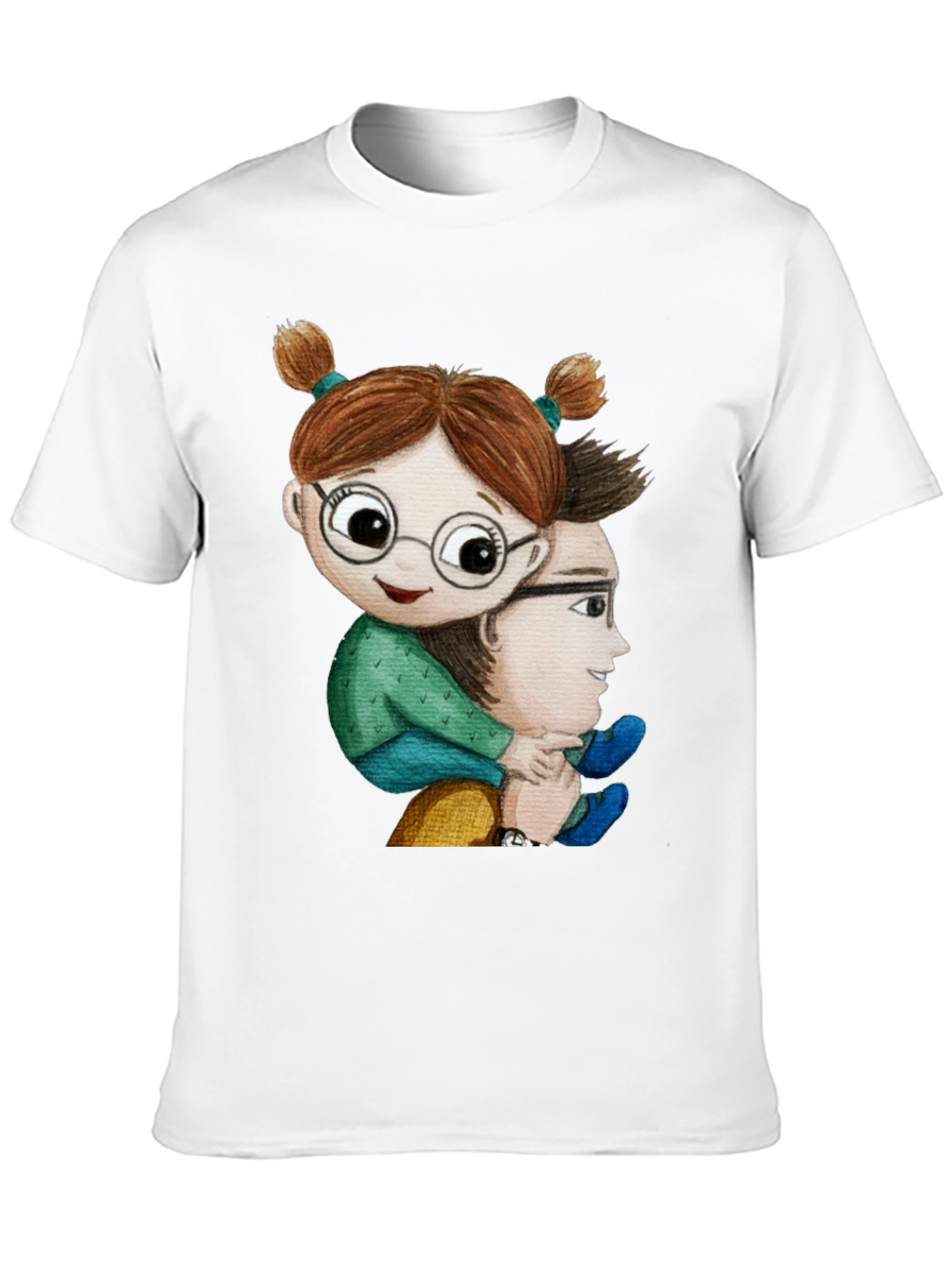 Dad & Daughter Graphic Tee - Piggyback Ride