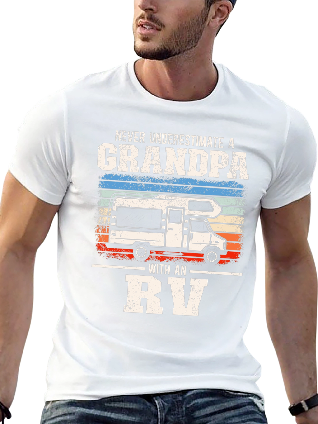 Grandpa RV T-Shirt: Never Underestimate