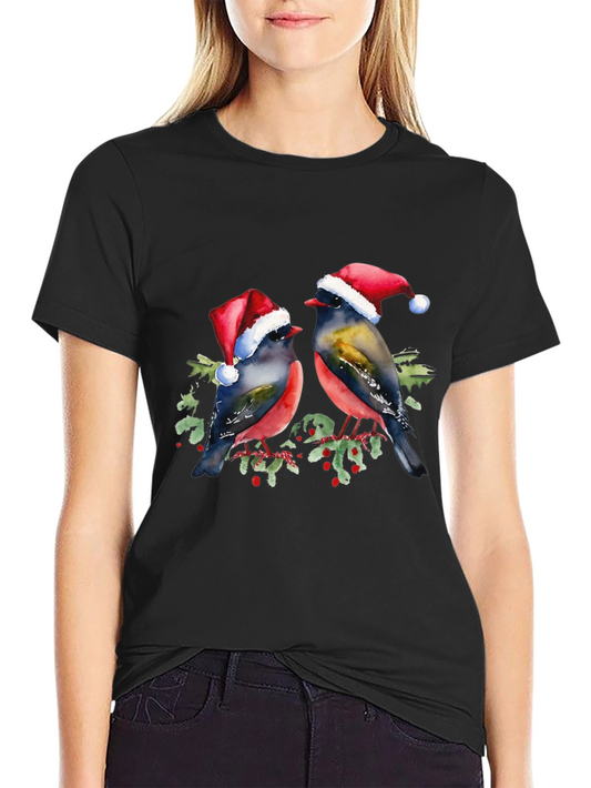Festive Robin Holiday T-Shirt