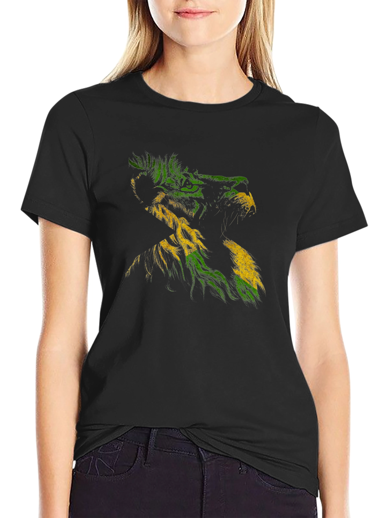 Rasta Lion Black T-Shirt