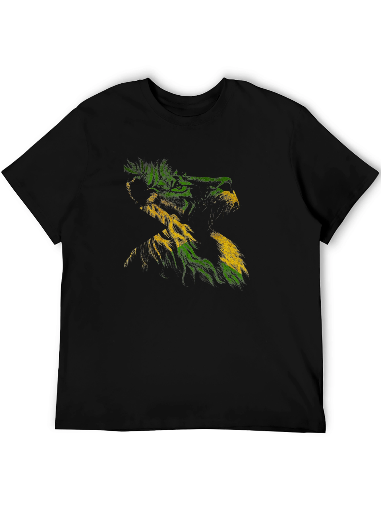 Rasta Lion Black T-Shirt