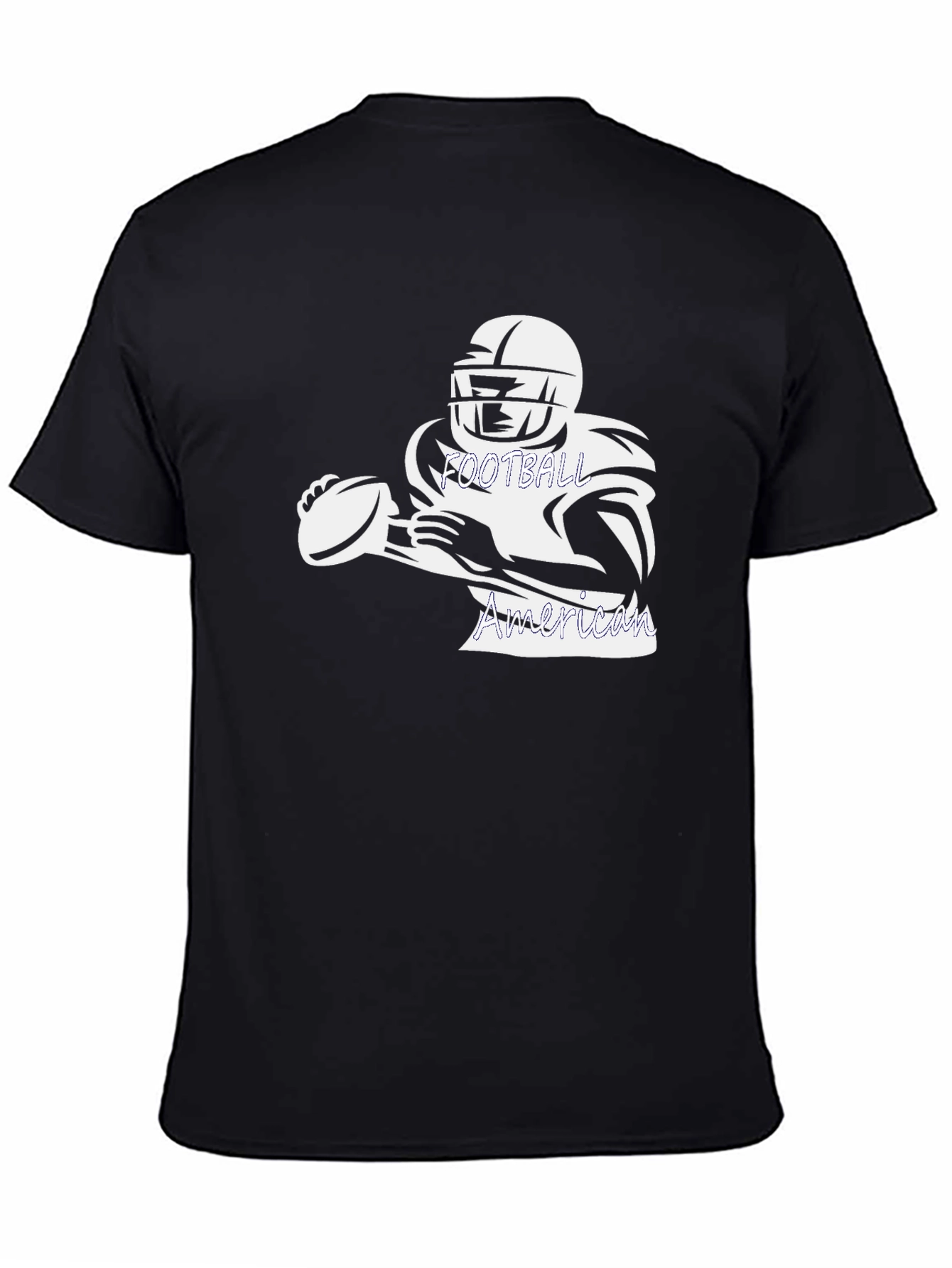 American Football Graphic Tee - Black