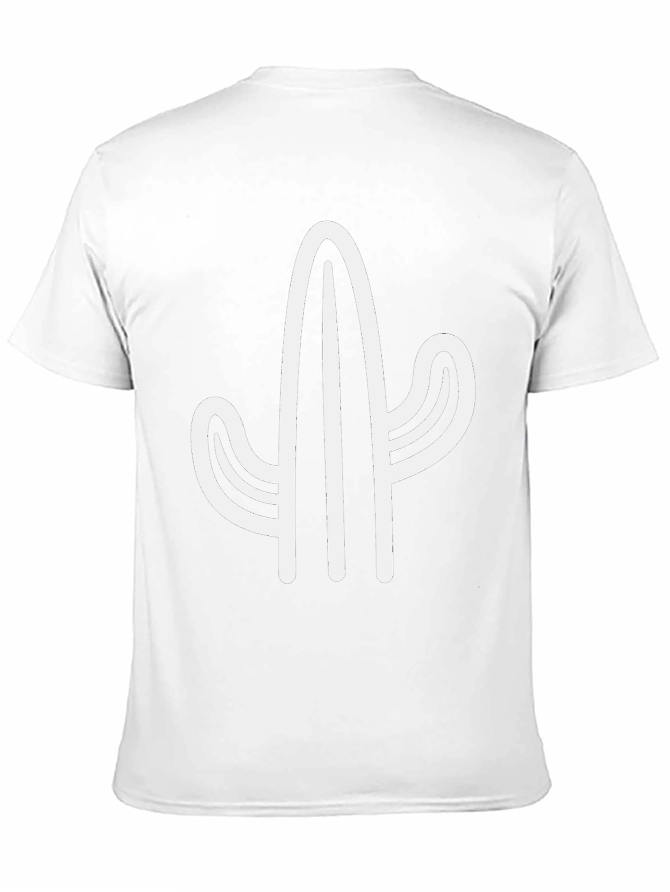 Cactus Graphic Tee - Black Casual T-Shirt