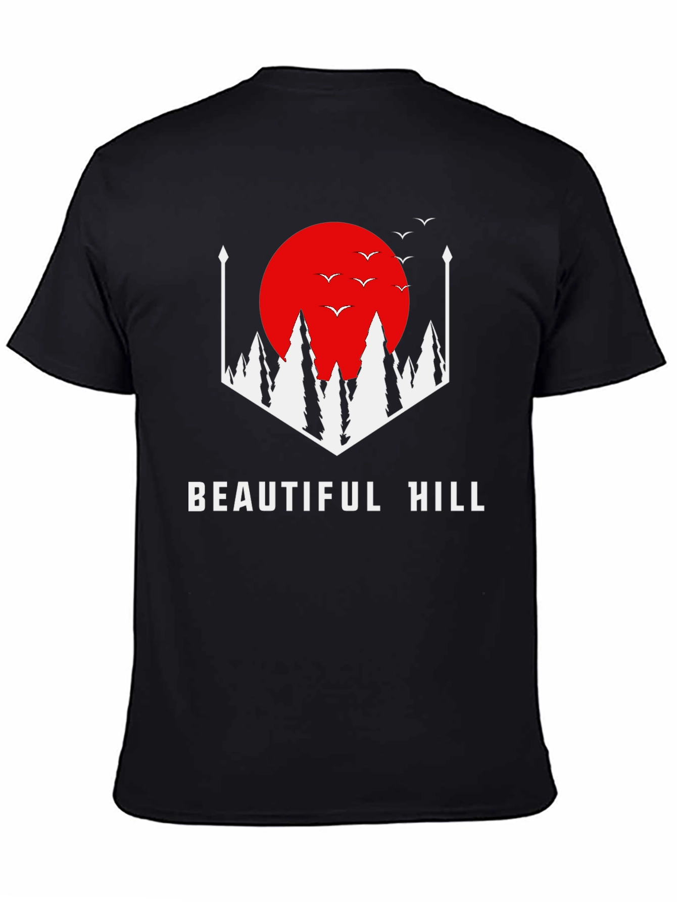 Beautiful Hill Graphic Tee - Stylish Comfort