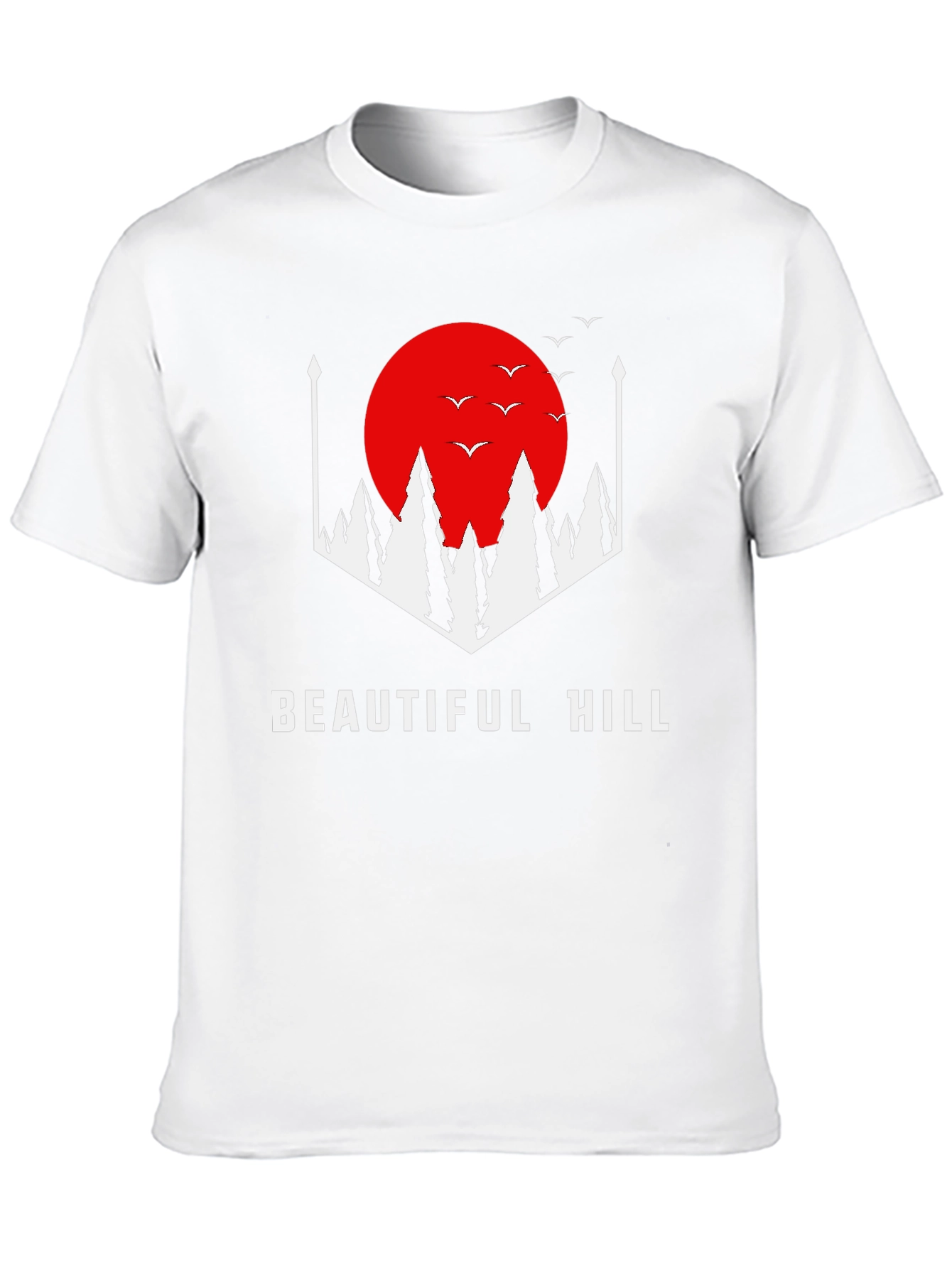 Beautiful Hill Graphic Tee - Stylish Comfort