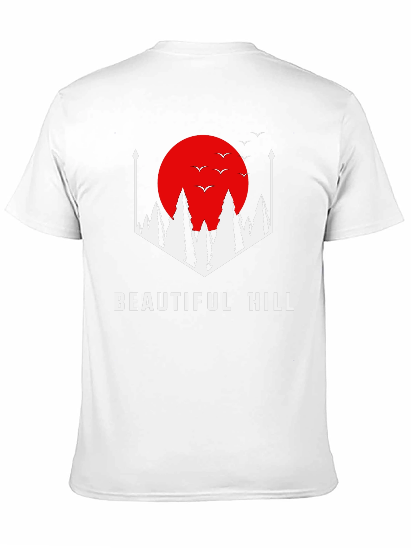 Beautiful Hill Graphic Tee - Stylish Comfort