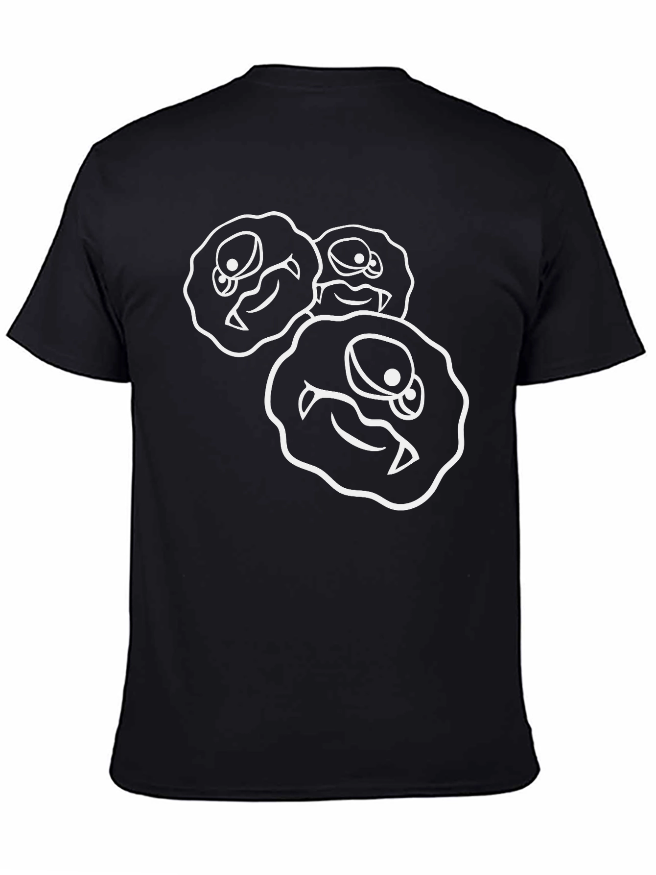 Monster Cookie Graphic Tee - Black Cotton Blend Shirt