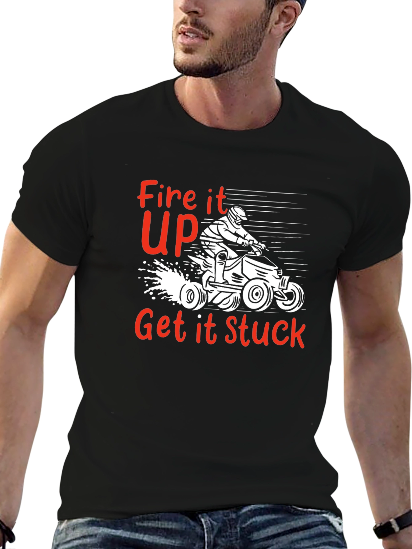 Fire it Up T-Shirt | Off-Road ATV Design