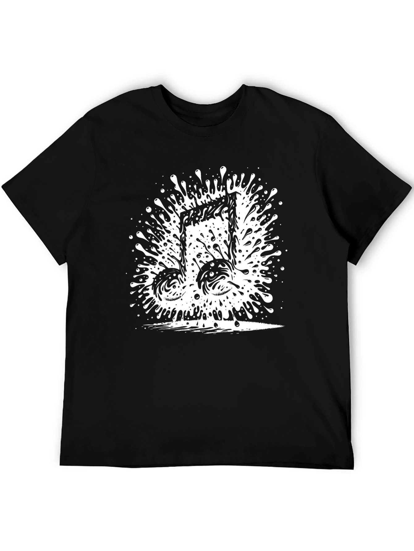 Musical Note Splash T-Shirt - Black
