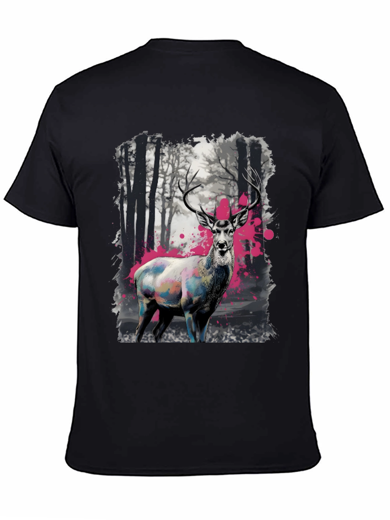 Deer in Forest T-Shirt - Unique Graphic Tee