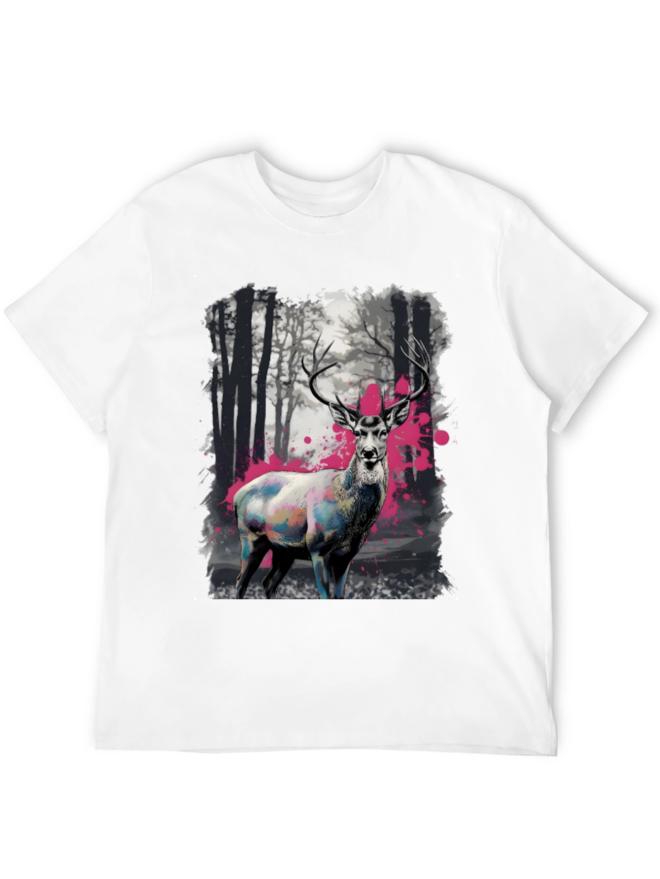 Deer in Forest T-Shirt - Unique Graphic Tee