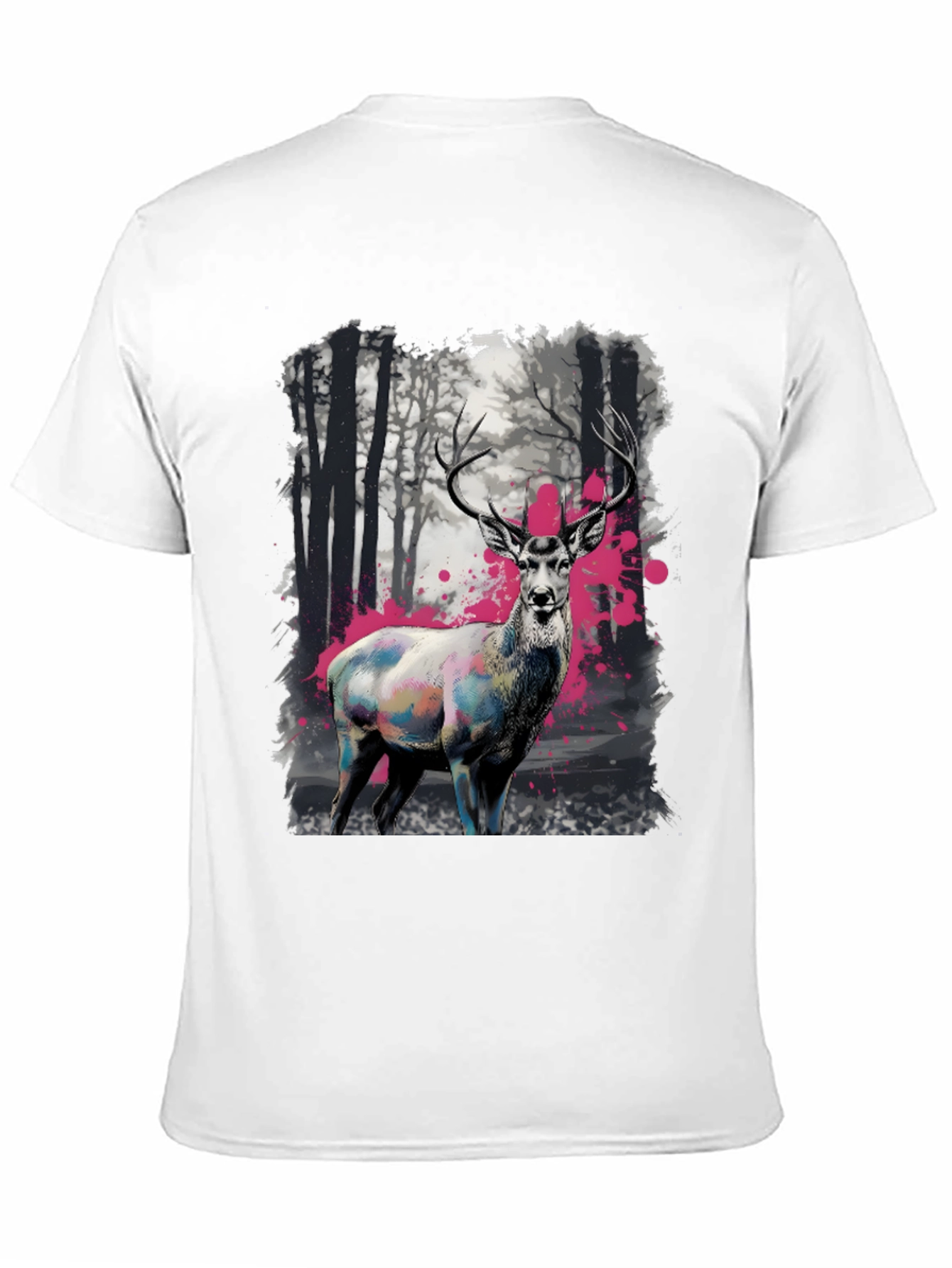 Deer in Forest T-Shirt - Unique Graphic Tee