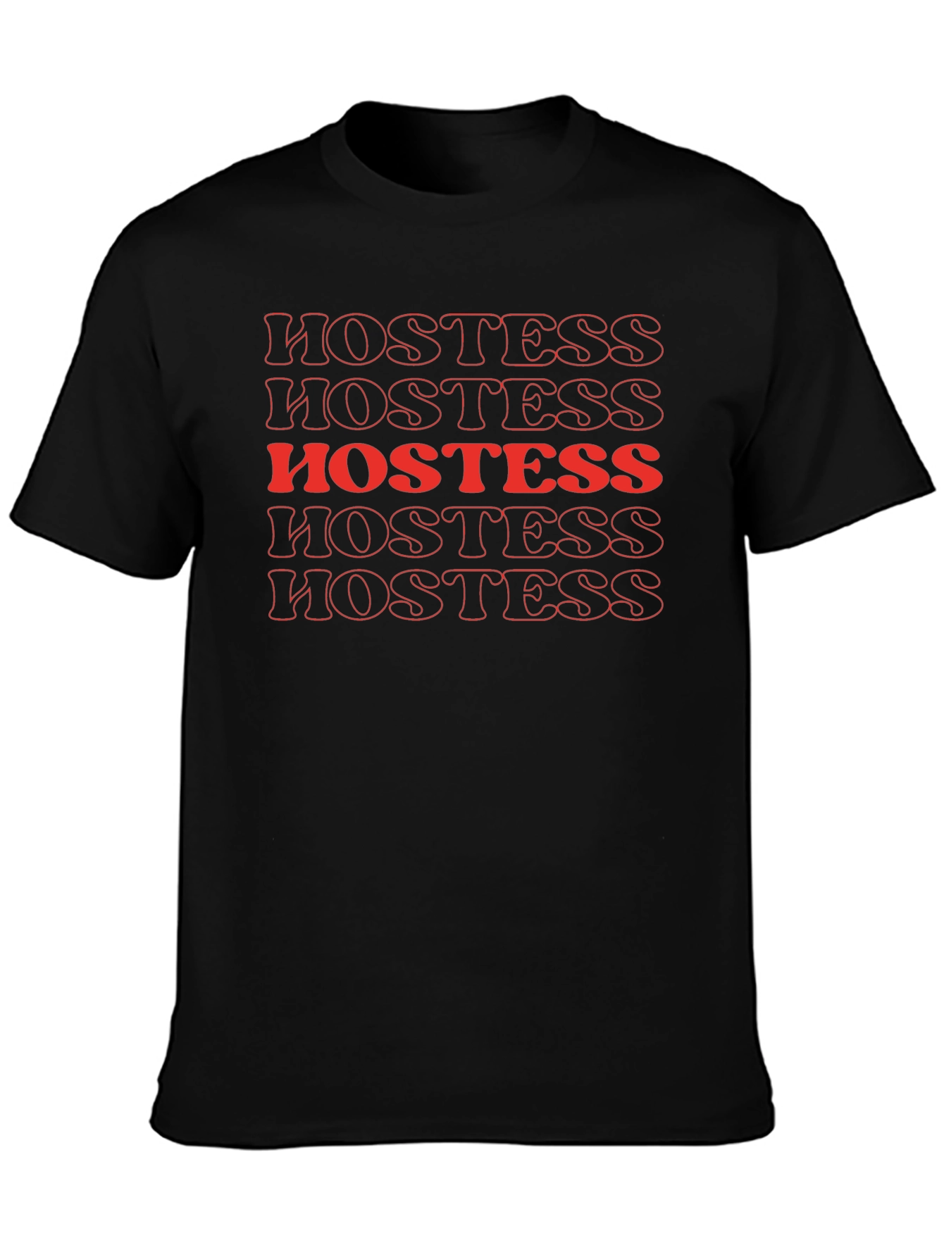 Hostess Retro Black T-Shirt