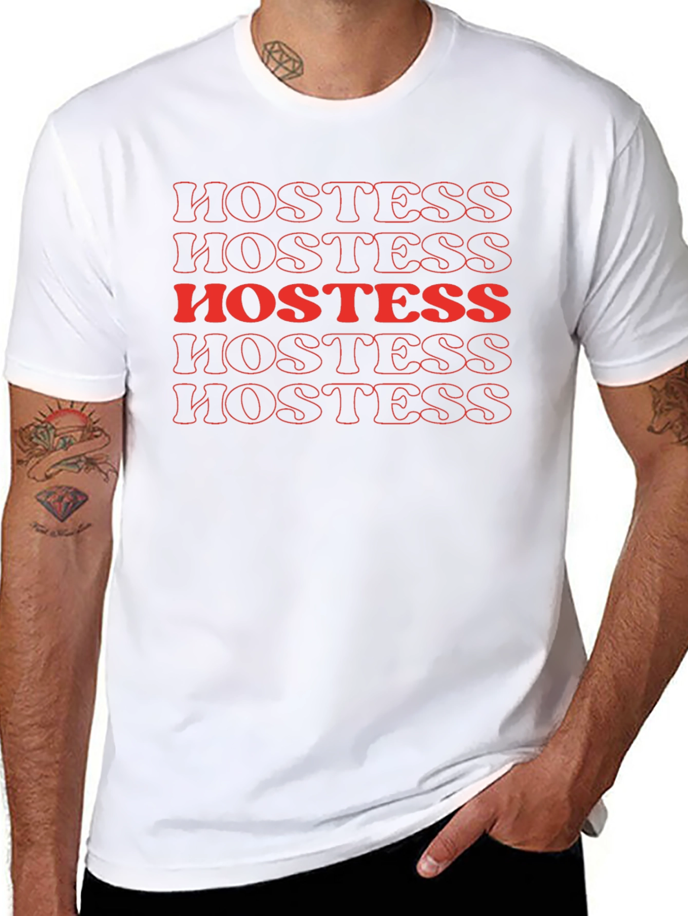 Hostess Retro Black T-Shirt
