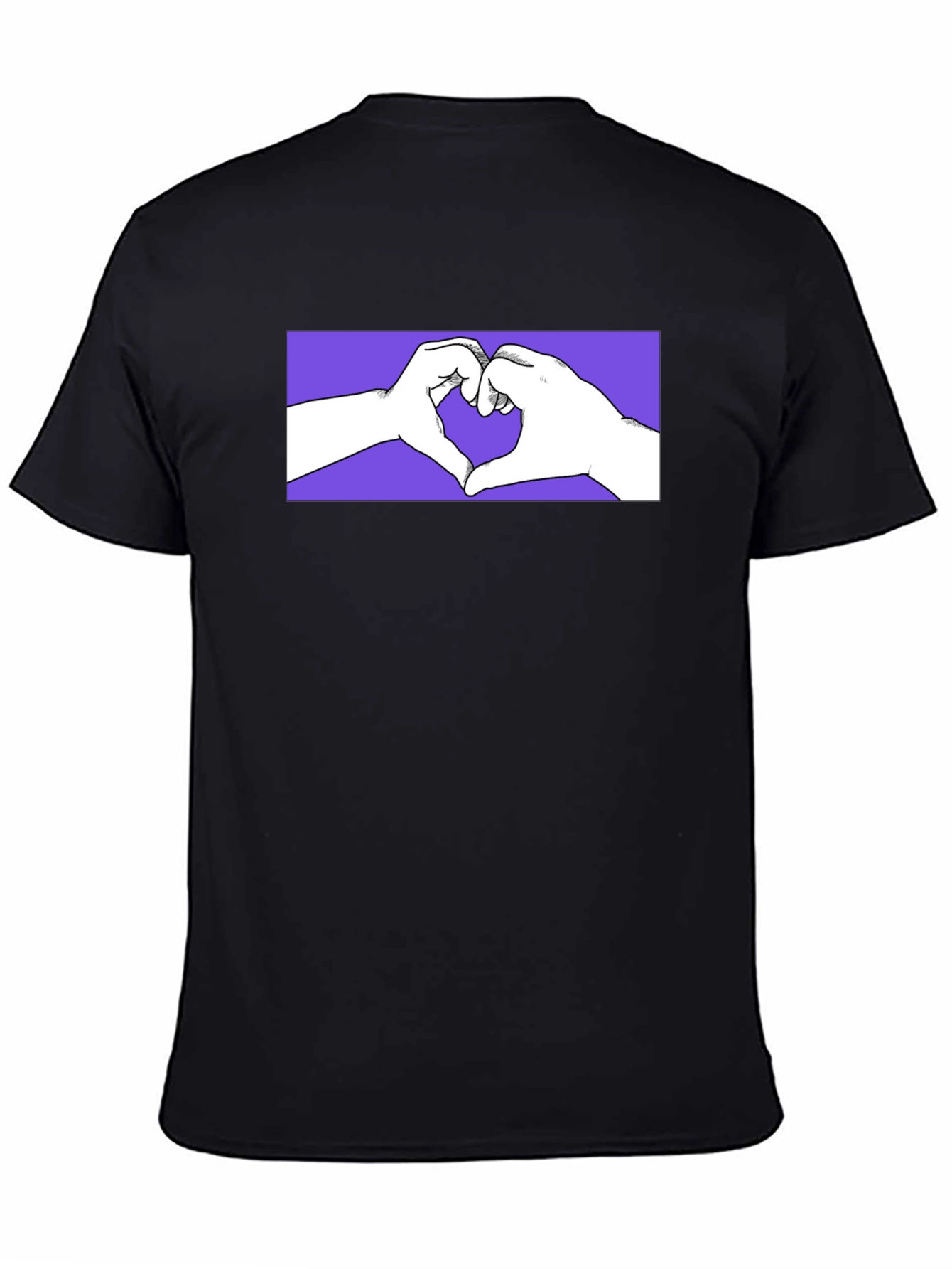 Heart Hands Graphic Tee - Trendy Design