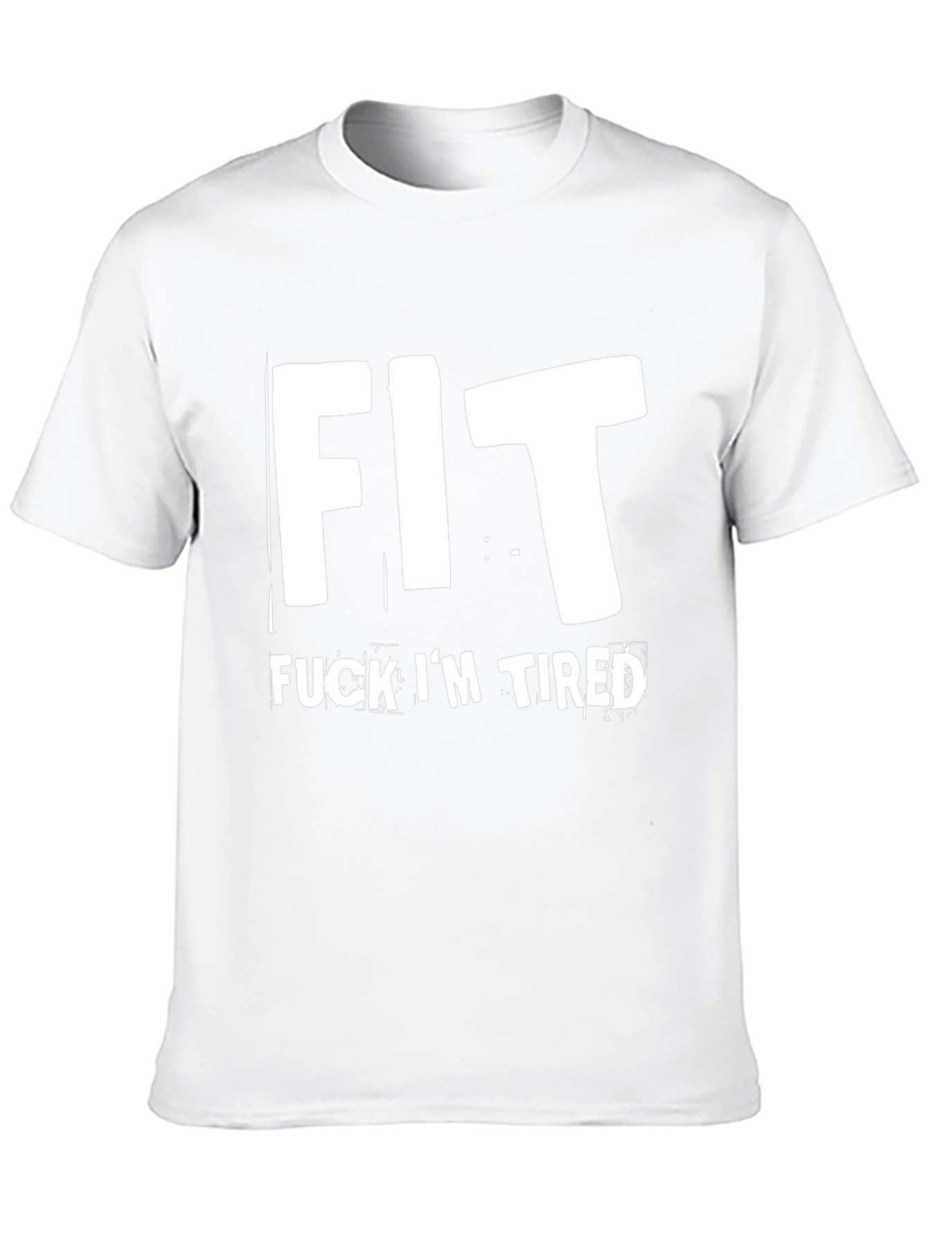 Funny Fit Im Tired Black Graphic Tee