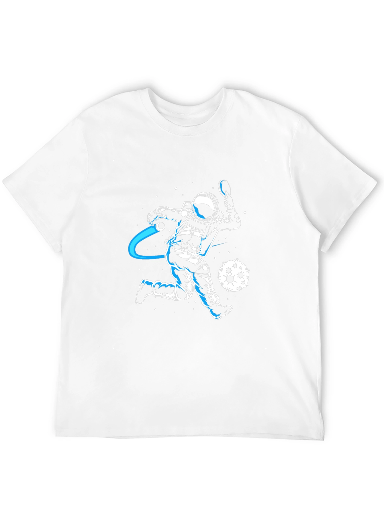 Astronaut Table Tennis Graphic Tee - Black