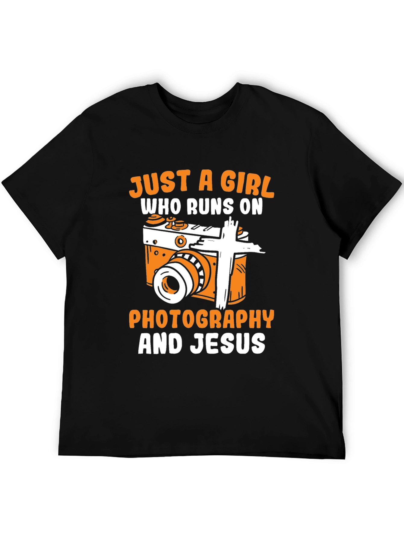 Girl Runs On Photography & Jesus T-Shirt