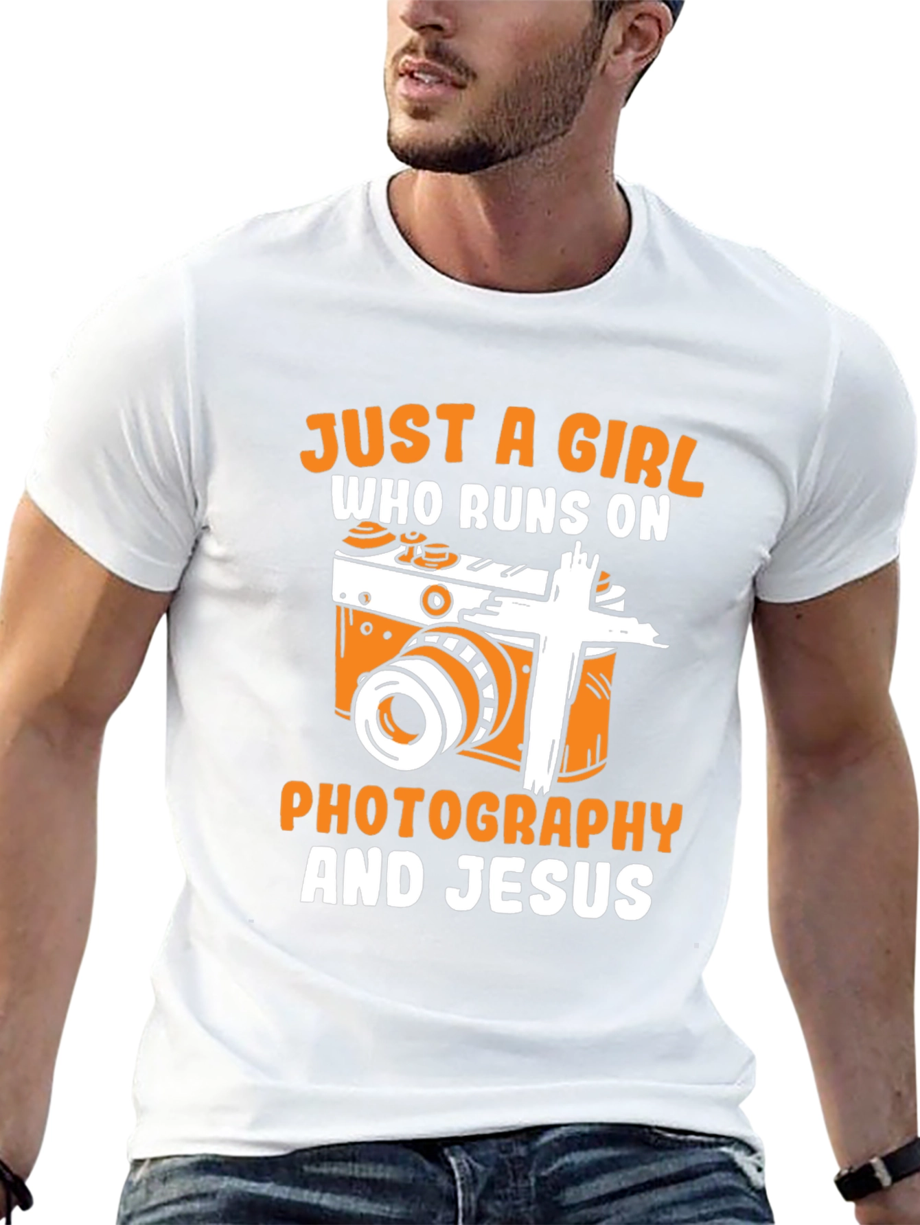 Girl Runs On Photography & Jesus T-Shirt
