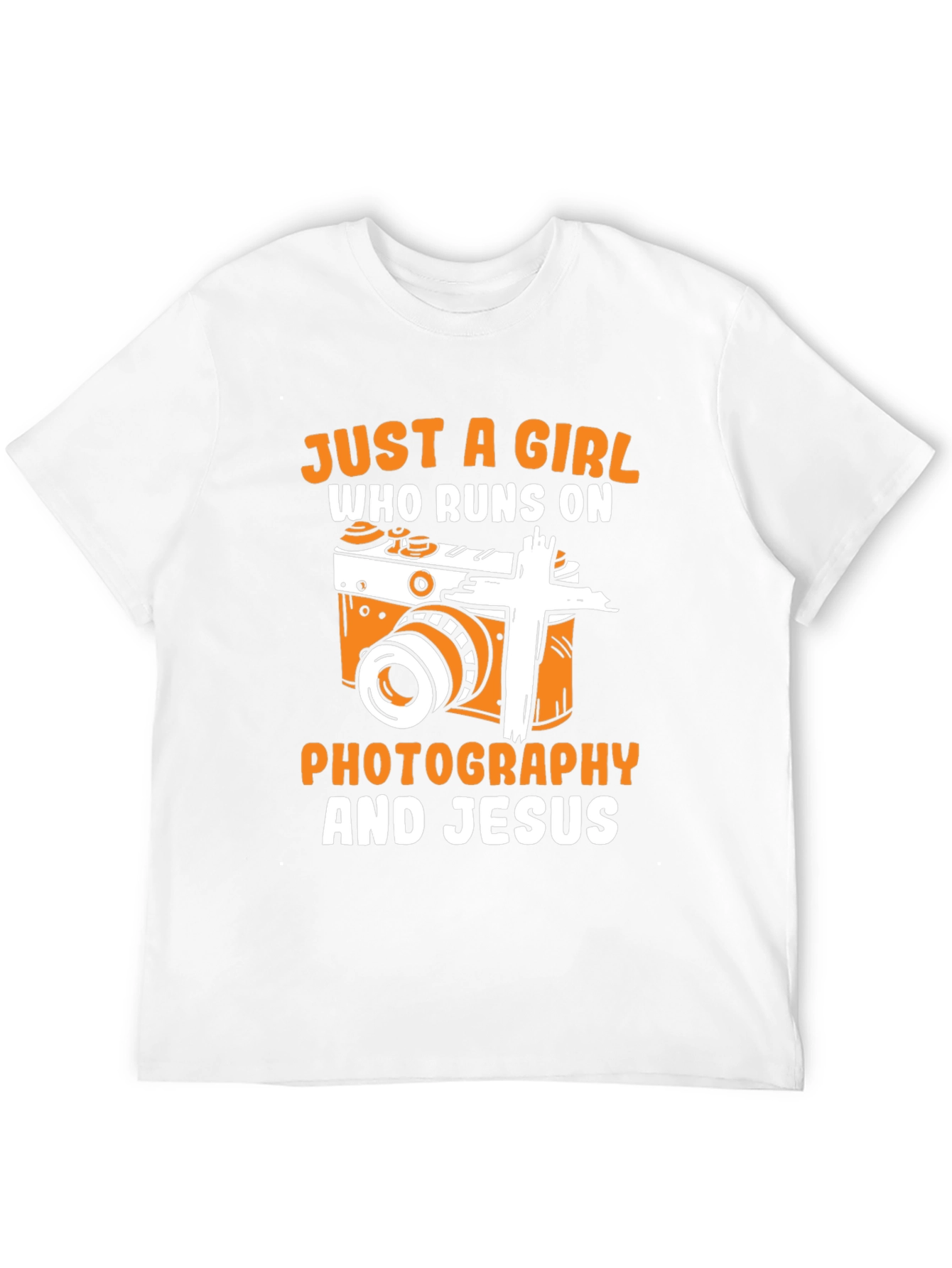 Girl Runs On Photography & Jesus T-Shirt