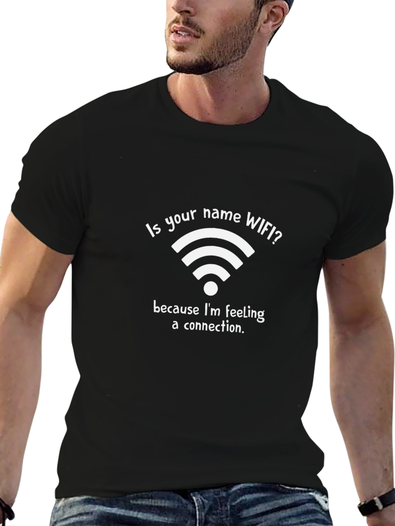 WiFi Connection Funny Graphic T-Shirt