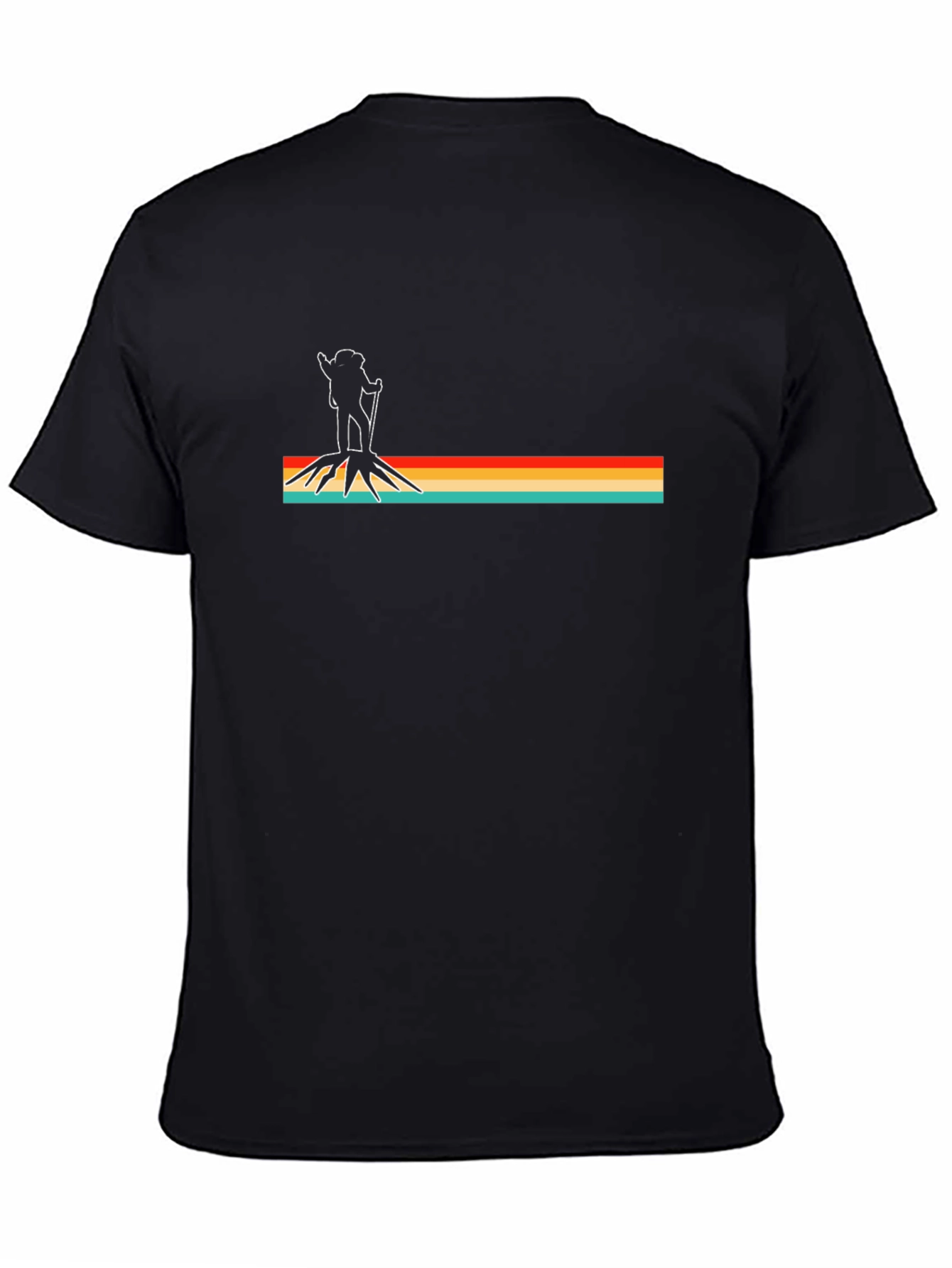 Retro Hiker Graphic T-Shirt - Black