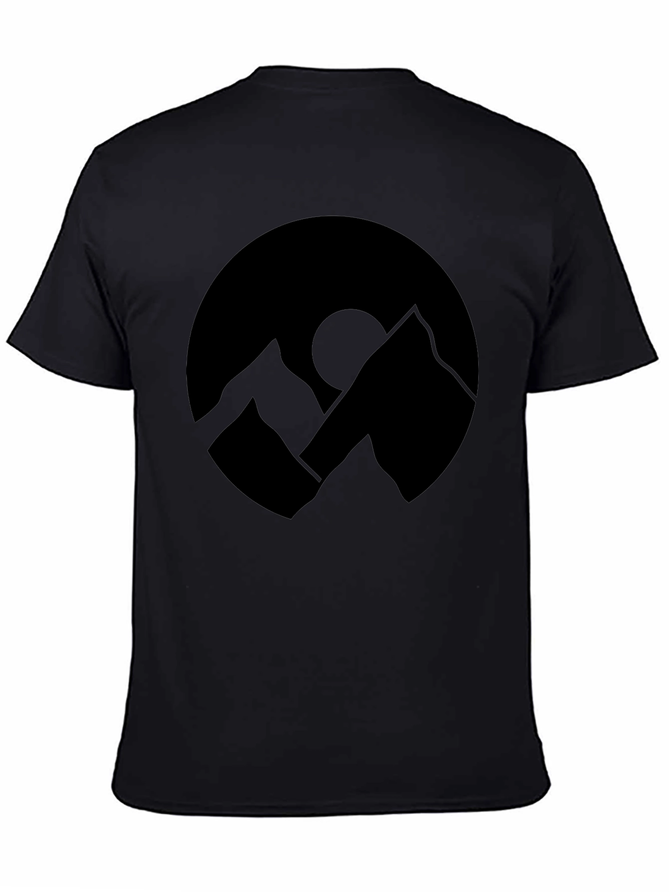 Mountainscape Graphic Black T-Shirt