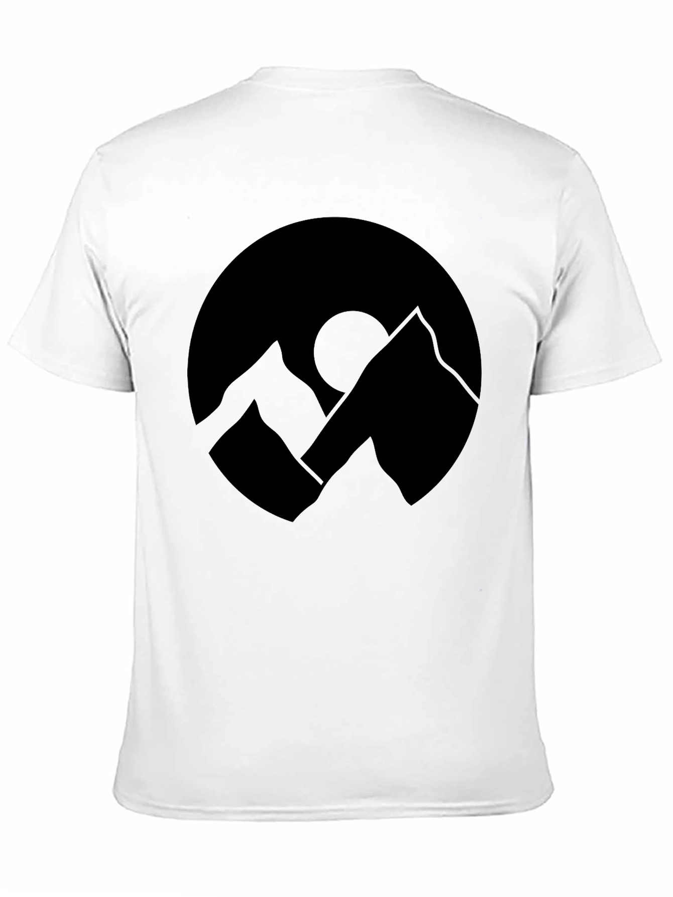 Mountainscape Graphic Black T-Shirt