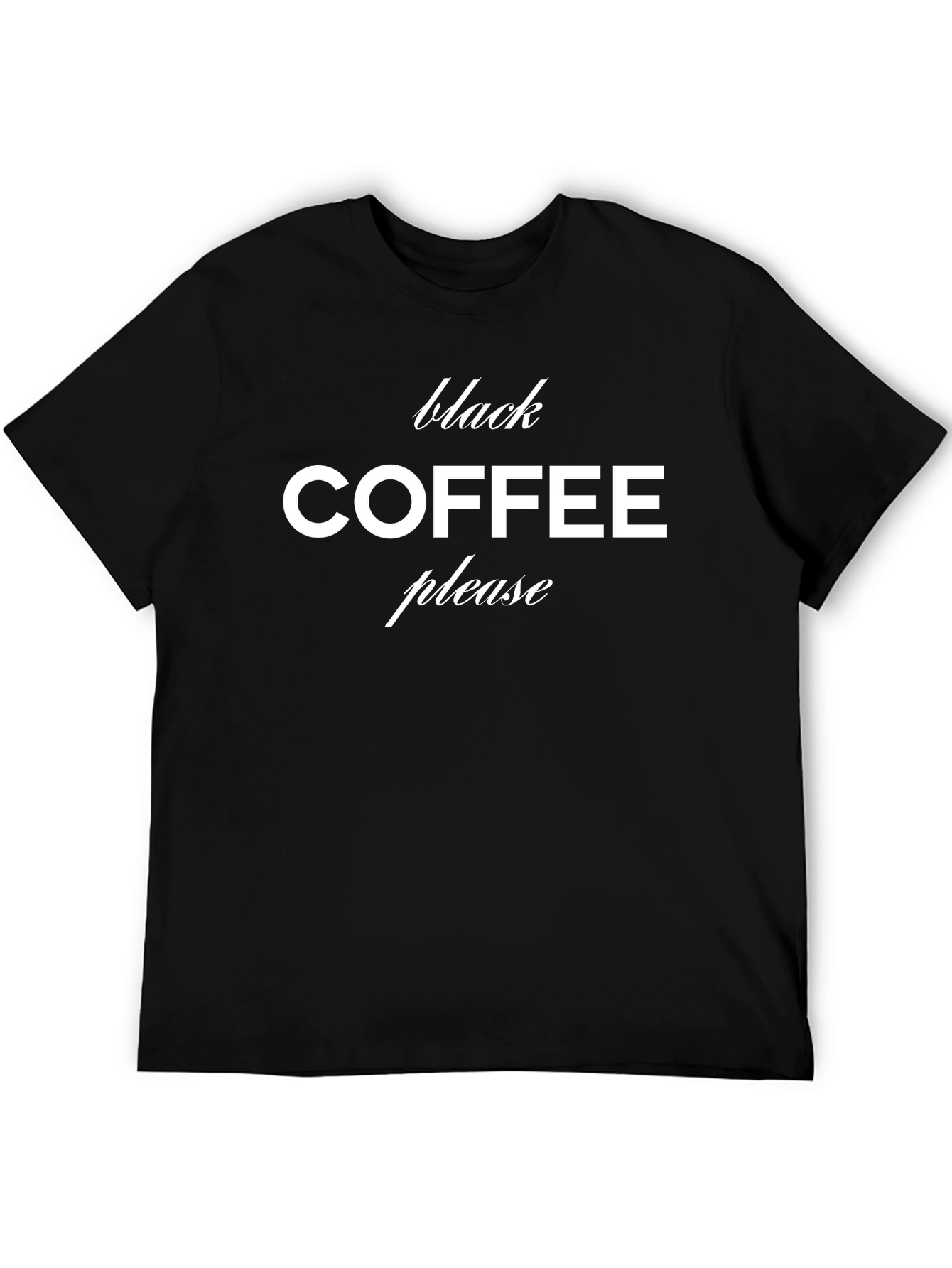 Black Coffee Please Graphic Tee - Stylish & Comfy