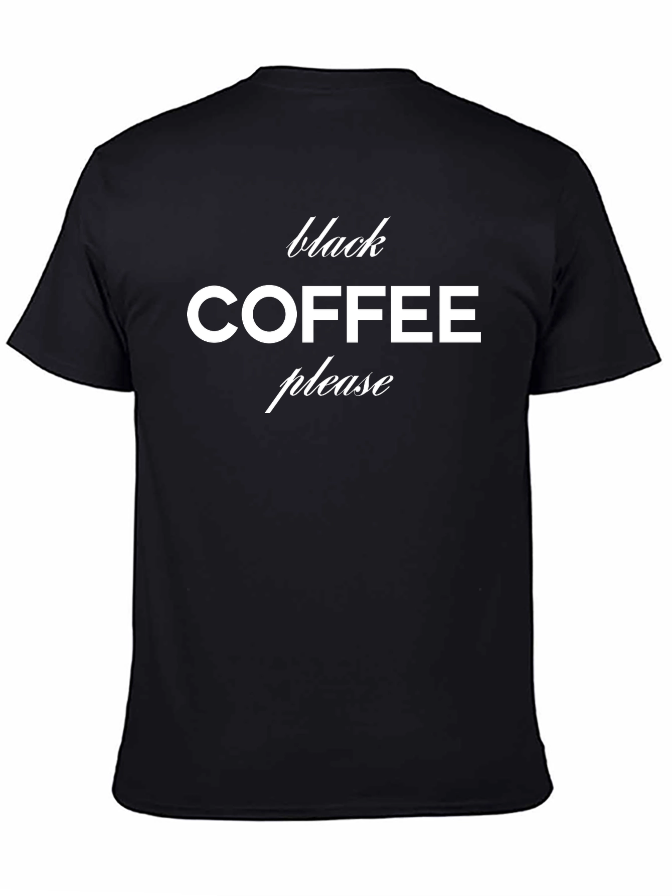 Black Coffee Please Graphic Tee - Stylish & Comfy