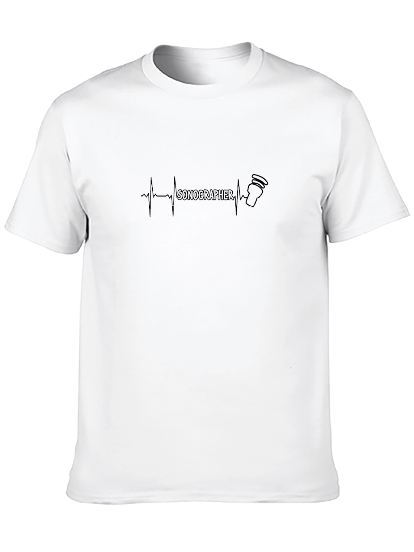 Sonographer Heartbeat Graphic Tee - Medical Professional Apparel