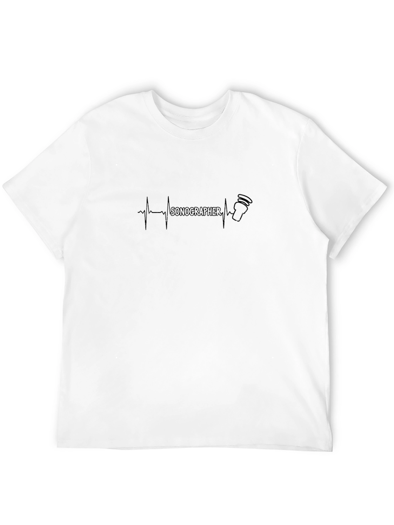 Sonographer Heartbeat Graphic Tee - Medical Professional Apparel