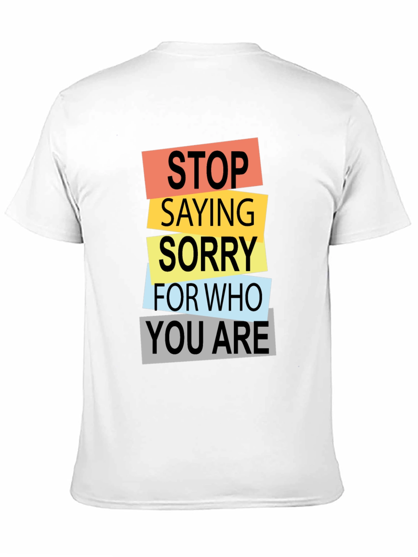 Stop Saying Sorry Graphic Tee - Black