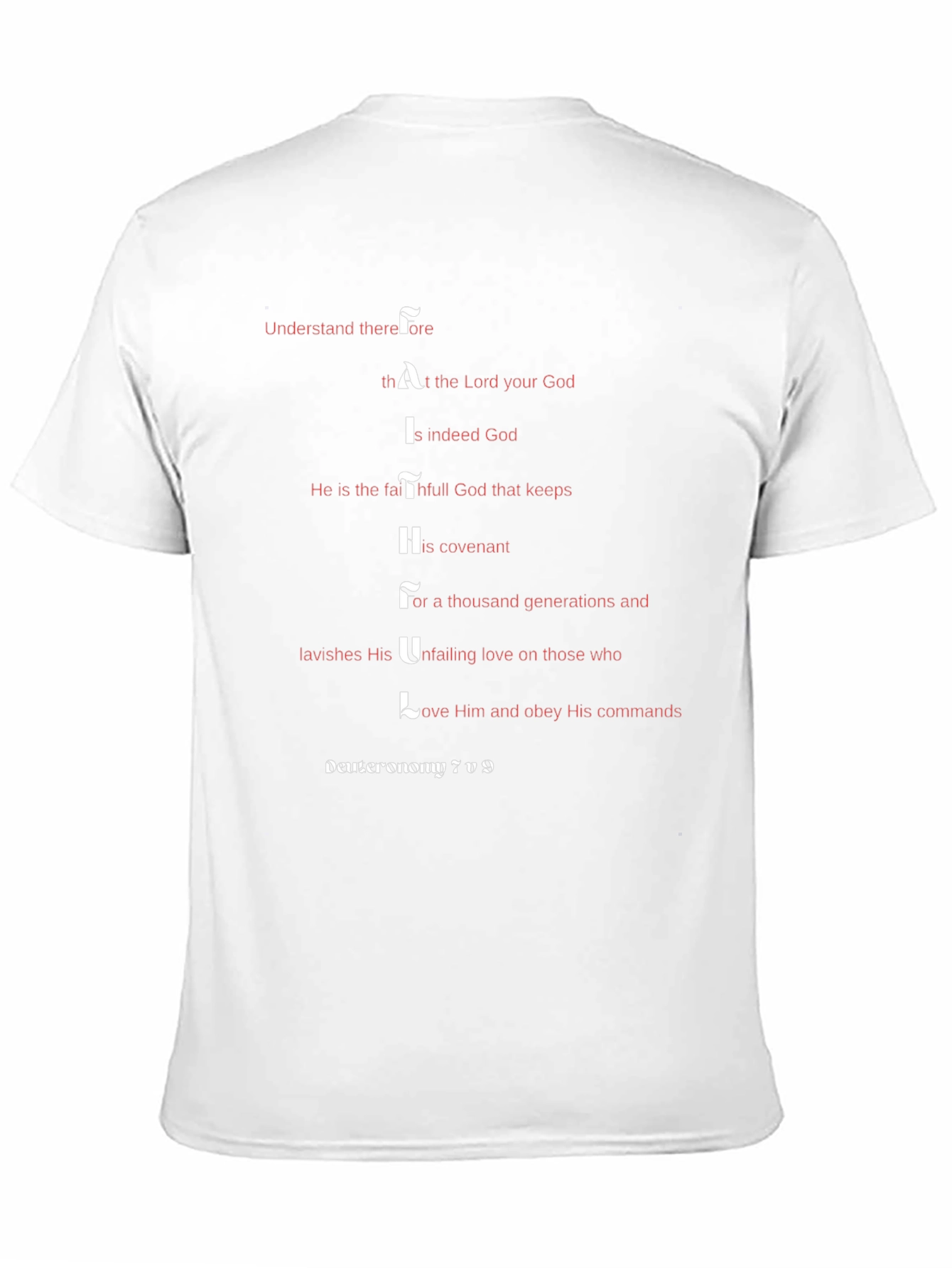 Faithful Mens T-Shirt - Deuteronomy 7:9 Graphic Tee