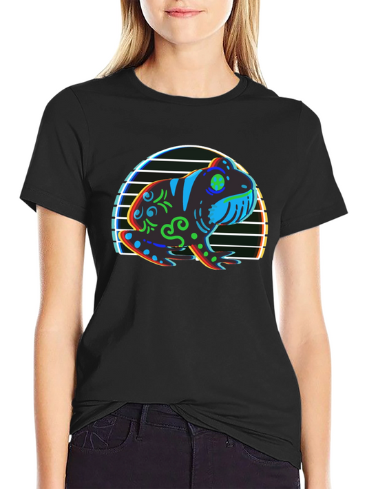 Retro Frog Graphic T-Shirt - Unique Design