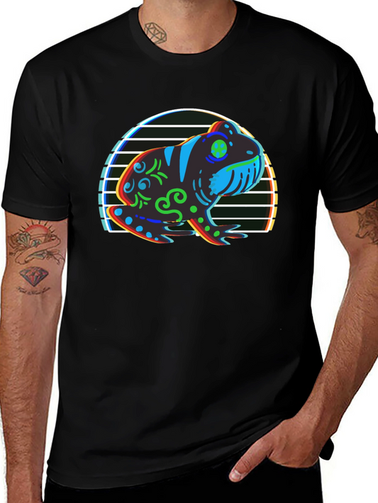 Retro Frog Graphic T-Shirt - Unique Design