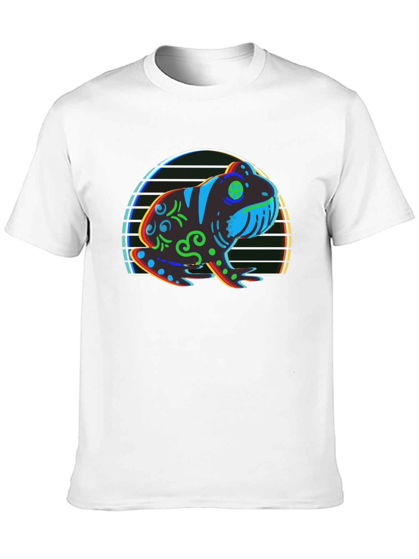 Retro Frog Graphic T-Shirt - Unique Design